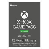 Game Pass Ultimate 12 Meses Gpu Xbox One Series X S Brasil
