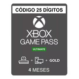Game Pass Ultimate 4 Meses Br Código Digital Xbox