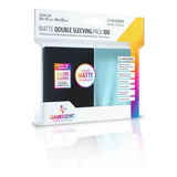 Gamegenic Matte Double Sleeving Pack 100 Perfect Fit Preto