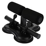 GANAZONO 1 Unidade Máquina De Sentar Portátil Barra De Sentar Com Ventosa Sit Up Assist Sentar No Chão Da Barra Ventosas Para O Corpo Instrumento Ajustável Metal Ginástica