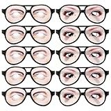 GANAZONO 10 Pçs Brinquedo Truque De Halloween Masculino Feminino Engraçado Traje Olhos Óculos Brincadeira Disfarce Adereços De Festa Para Halloween Tolos Dia Festa Acessório