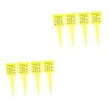 GANAZONO 10 Pcs Medidor De Aspersão Tubo De Ensaio De Chuva Aspersor De Água Tubo Pluviométrico Pluviômetro Transparente Medidor De Chuva Pluviômetro Cone Boca Grande Plástico Estrato