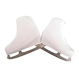 GANAZONO Capa De Sapato De Skate Capa De Sapato De Hóquei Lâmina De Patim De Gelo Cobre Protetor Capas De Hóquei Protetores De Botas De Gelo Cruz Andar De Patins Homem E Mulher Branco