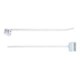 Gancheira Simples Lx 25 Cm Branco Kit 200