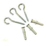 Gancho Aço Bucha 8mm P Tela Rede De Proteção 50 Cada