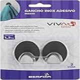 Gancho Adesivo Inox Bemfixa Inox Médio