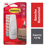 Gancho Adesivo Removível Pendurar Sem Estragos Grande Command 3m Branco Suporta Até 2 3kg