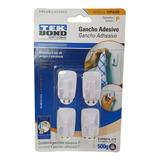 Gancho Adesivo Tekbond Tam P Topázio Suporta Até 500g Com 4