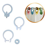 Gancho Argola Cortina P Box Banheiro 25 Pçs brinde
