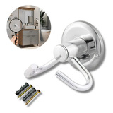 Gancho Cabide Banheiro Toalha Duplo Aço Inox Alumínio Cr Cor Prateado