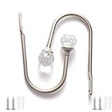 Gancho De Cabide Pacote Com 2 Ganchos De Cristal Em Forma De U Gancho De Cortina Gancho De Parede De Metal Gancho Para Porta E Janela Gancho Para Casaco Montado Na Parede N 231 Silver 