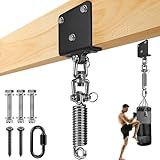 Gancho De Saco De Pancadas Com Mola Para Suporte De Viga De Saco Pesado Com Mola De Saco Pesado E Kit De Suspensão Giratória De 360 I Beam Suporte De Feixe Pesado Para Pendurar