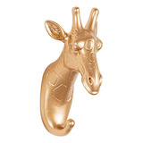 Gancho Decorativo Animal Girafa Gold Parede Cabideiro Porta