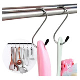 Gancho Duplo Encaixe Porta Suporte Pendurar Organizador Inox