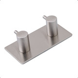 Gancho Duplo Parede Aço Inox Escovado 304 Cabide Pendurar