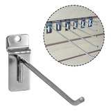 Gancho Expositor 15cm Zinco Painel Canaletado 50un Cor Aço Zincado