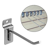 Gancho Expositor P Bijuterias Painel Canaletado 10cm 100 Un Cor Aço Zincado