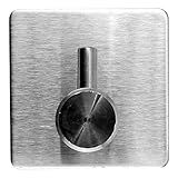 Gancho Inox Reforçado Cabide Adesivo De Parede Suporta 5kg