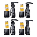 Gancho Pendurar Bicicleta Parede Suporte De Bike Apoio 4x Cor Preto