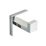 Ganchos De Parede Inox Banheiro Para Toalhas- Bolsas E Roupas- Preto Fosco-Cromada-