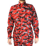 Gandola Camuflada Tática Vermelha Rip Stop Airsoft