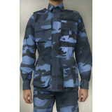 Gandola Camuflada Tática Woodland Azul Rip Stop Airsoft