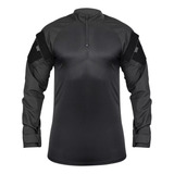 Gandola Tática Combat Shirt Safo Military Ripstop Preta