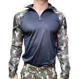 Gandoleta Preta E Camuflada Combat shirt Comandos Eb