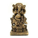 Ganesha Em Pé Deus Da Fortuna Prosperidade Estatueta Estatua