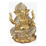 Ganesha Estátua Hindu Prosperidade Sorte Decorativo Resina