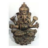 Ganesha Hindu Deus Da Sorte Prosperidade E Sabedoria Resina