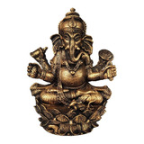 Ganesha Hindu Deus Da Sorte Prosperidade E Sabedoria Resina