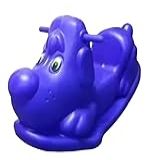GANGORRA CACHORRINHO BALANCO AZUL BRINQUEDO INFANTIL