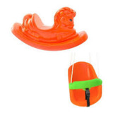 Gangorra Cavalinho Balanço Bebê Brinquedo Infantil Colors
