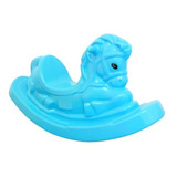 Gangorra Cavalinho Balanço Infantil Linha A Compre 1 P Vez Cor Azul claro