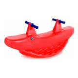 Gangorra Dupla Infantil Jacaré Vermelho Bb Bolinhas