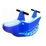 Gangorra Jacaré Azul Infantil 2 Lugares
