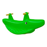 Gangorra Jacaré Infantil Playground Verde 2 Lugares