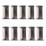 Ganzá Chocalho Alumínio Pequeno 8 5 X 5 Cm Kit Com 10 Peças