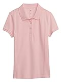 GAP Camisa Polo De Uniforme Para Meninas Rosa Light Shell Pink G