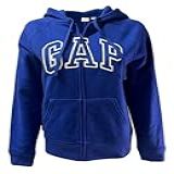 Gap Factory Womens Fleece Arch Logo Full Zip Hoodie Large Blue 