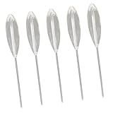 Garende 5 Pçs Flutuador De Pesca Fundição Flutuador Conveniente Presentes Do Dia Dos Pais Prático Portátil Pesca Bobbers Acrílico Claro- 5g