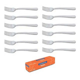 Garfo De Mesa Búzios Kit 10dz Aço Inox Buffet Tramontina