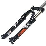 Garfo De Suspensão Mecânica Para Bicicleta Sistema De Pré Carga De 26 27 5 29 Polegadas Trava De Ombro De 3 5 Cm Viagem De 110 Mm Controle De Ombro De Freio A Disco