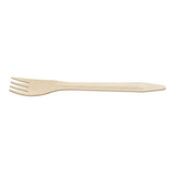 Garfo Madeira Encerada 100 Biodegradável 17cm 100 Un