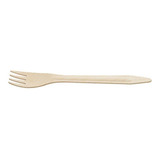 Garfo Madeira Encerada 100 Biodegradável 17cm 100 Un