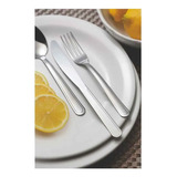 Garfo Para Torta Sobremesa Inox Búzios 12 Peças Tramontina Punho Prateado
