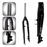 Garfo Rigido Fib Aro 26 Preto Over Aheadset Em Alumínio Mtb