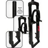 Garfo Suspensão Bike Mtb Veloforce Aro 26 Ahead Over Espiga Grossa Sem Rosca Disco 100mm