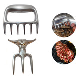Garfo Tridente Garra De Urso Churrasco Gourmet Alumínio
